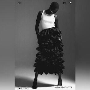 H&M maxi ruffled skirt